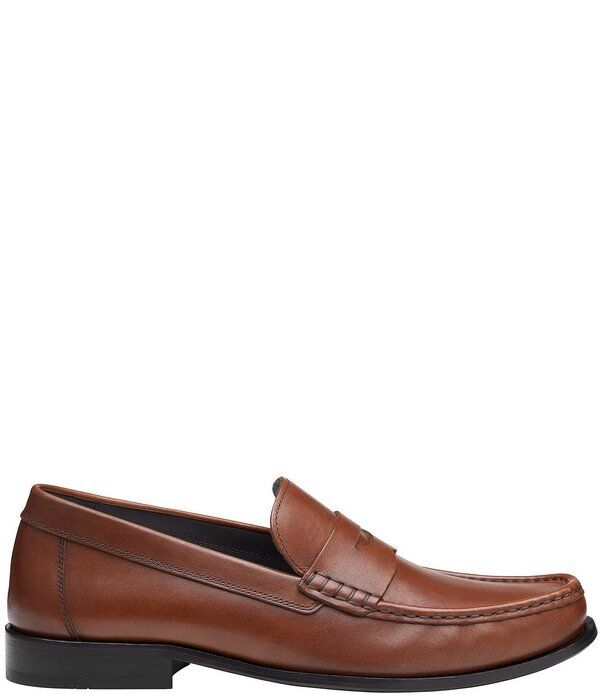 ジョンストンアンドマーフィー メンズ シューズ スリッポン・ローファー レザー Johnston Murphy Mens Humphrey Leather Penny Loafers Tan タン