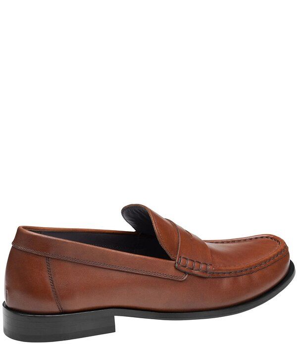 ジョンストンアンドマーフィー メンズ シューズ スリッポン・ローファー レザー Johnston Murphy Mens Humphrey Leather Penny Loafers Tan タン