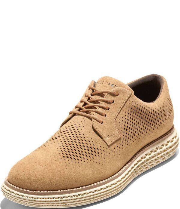 コールハーン メンズ シューズ ウィングチップ オックスフォード Cole Haan Mens OriginalGrand 20 Laser Wingtip Oxfords CH OrzoNatura