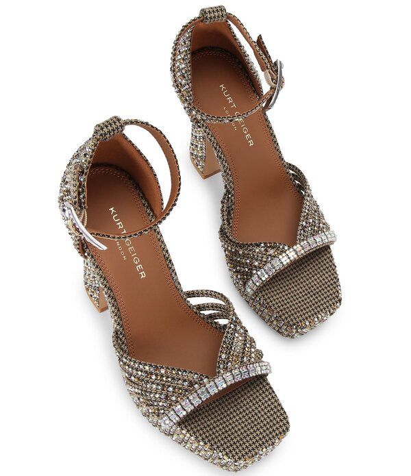 カートジェイガーロンドン レディース シューズ サンダル プラットフォーム Kurt Geiger London Crystal Embellished Straplatform Dressandal