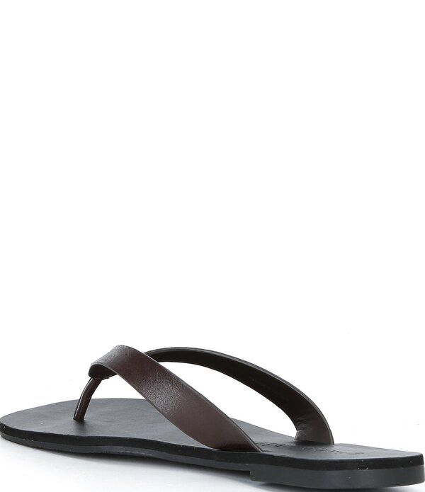 ジャンビニ レディース シューズ サンダル レザー Gianni Bini Steffan Leather Thong Sandals Dark Brown Roast ブラウン