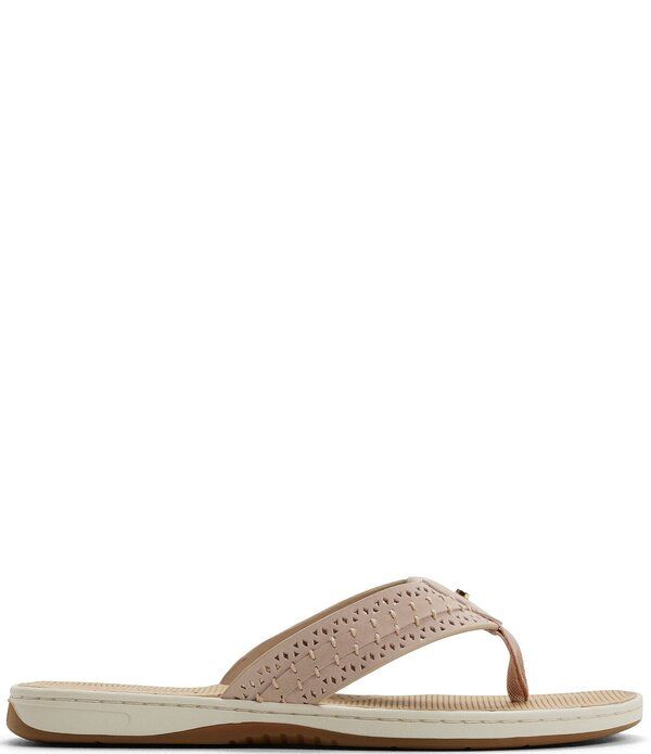 スペリー レディース シューズ サンダル レザー Sperry Womenseafish 3 Perforated Leather Flip Flops Light Pink ピンク