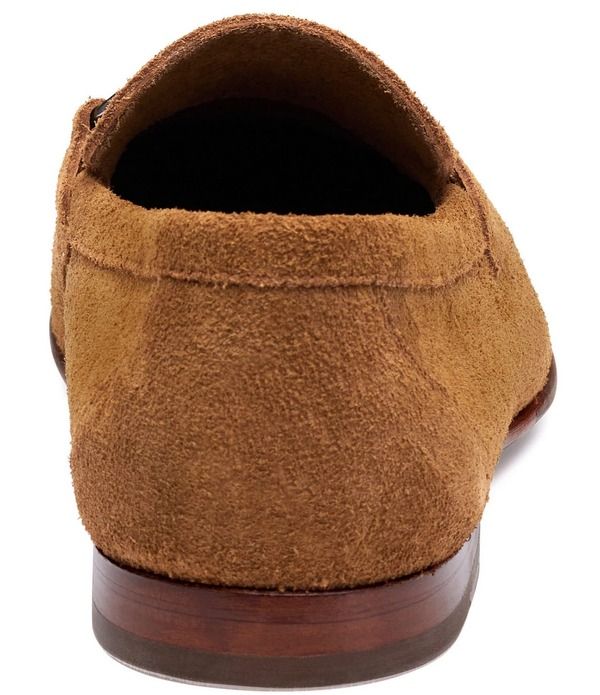 ジョンストンアンドマーフィー メンズ シューズ スリッポン・ローファー スエード Johnston Murphy Mens Higgins Bit Suede Loafer Snuff