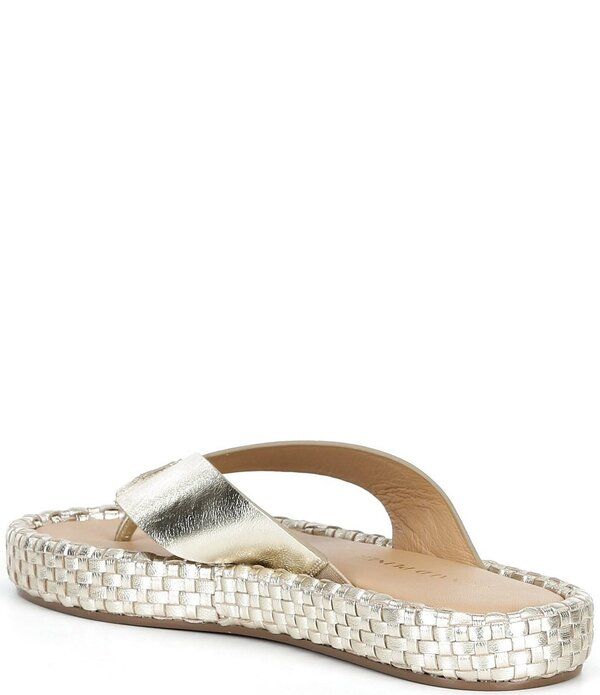 ドナルドプリネール レディース シューズ サンダル プラットフォーム レザー Donald Pliner Dasara Leather Woven Platform Thong Sandals Pla