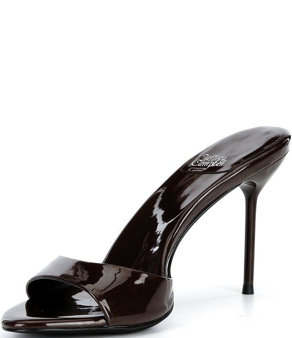 ジェフリー キャンベル レディース シューズ サンダル レザー Jeffrey Campbell CESoire Patent Leather Dresslide Sandals Coffee Pat ジェフリー キャンベル レディース シューズ サンダル レザー Jeffrey Campbell CESoire Patent Leather Dresslide Sandals Coffee Pat