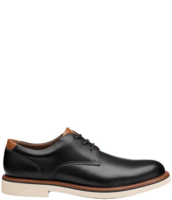ジョンストンアンドマーフィー メンズ シューズ オックスフォード レザー Johnston Murphy Mens Tyson Leather Plain Toe Oxfords Black ブラック