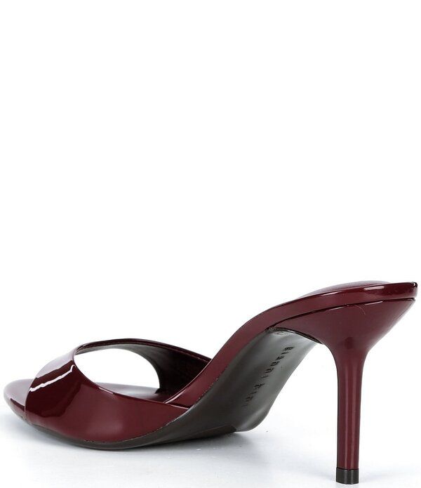 ジャンビニ レディース シューズ サンダル Gianni Bini Camrun Patent Almond Toe Stiletto Slide Sandals Vino Rojo