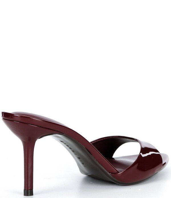 ジャンビニ レディース シューズ サンダル Gianni Bini Camrun Patent Almond Toe Stiletto Slide Sandals Vino Rojo