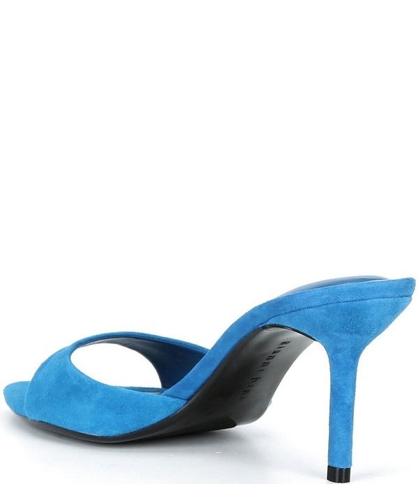 ジャンビニ レディース シューズ サンダル スエード Gianni Bini Camrun Suede Stiletto Slide Sandals Dangeroso Blue ブルー