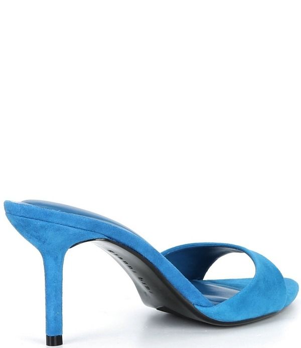 ジャンビニ レディース シューズ サンダル スエード Gianni Bini Camrun Suede Stiletto Slide Sandals Dangeroso Blue ブルー