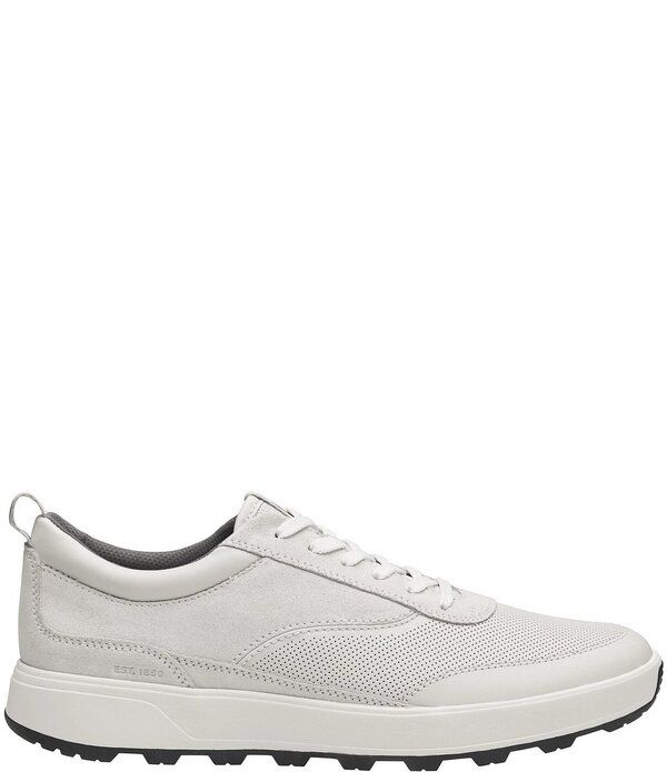 ジョンストンアンドマーフィー メンズ シューズ スニーカー スエード レザー Johnston Murphy Mens Lucas UThroat Leather Suede Sneakers Whi