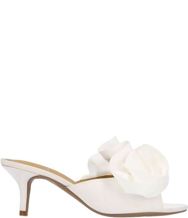 ジェイレニー レディース シューズ サンダル フリル サテン J Renee Briston Satin Ruffle Flower Ornamentedresslide Sandals White ジェイレニー レディース シューズ サンダル フリル サテン J Renee Briston Satin Ruffle Flower Ornamentedresslide Sandals White