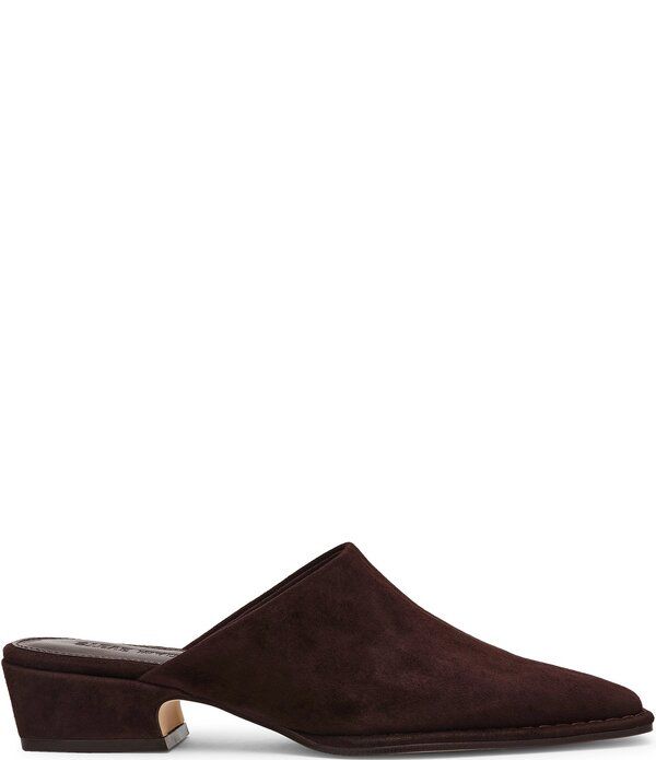 スティーブ マデン レディース シューズ サンダル スエード ヒール Steve Madden Dessa Suede Block Heel Mules Brown ブラウン