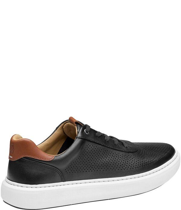 ジョンストンアンドマーフィー メンズ シューズ スニーカー レザー Johnston Murphy Mens Anders Perforated Leather UThroat Sneakers Bl