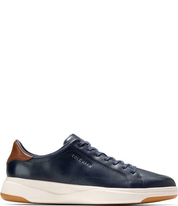 コールハーン メンズ シューズ スニーカー レース レザー Cole Haan Mens Grandpro Tennis 20 Leather LaceUp Sneakers Navy BlazerB
