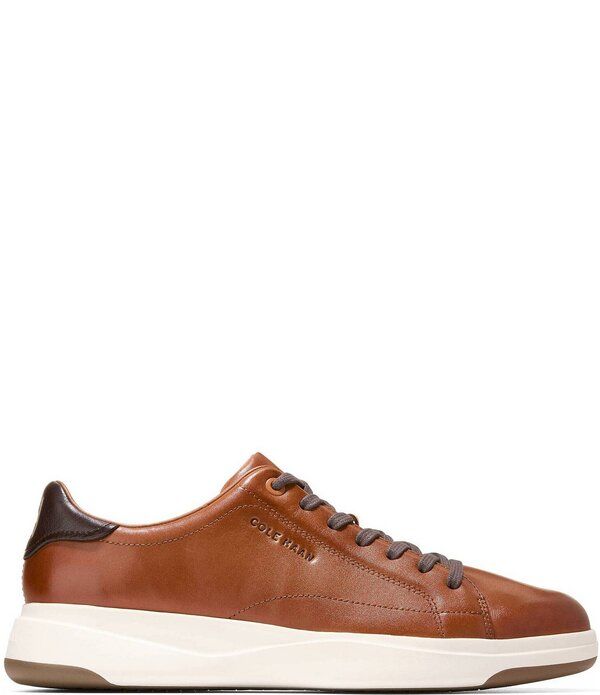 コールハーン メンズ シューズ スニーカー レース レザー Cole Haan Mens Grandpro Tennis 20 Leather LaceUp Sneakers British TanD