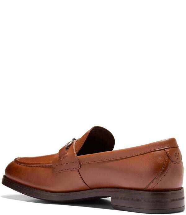 コールハーン メンズ シューズ スリッポン・ローファー レザー Cole Haan Mens Harmon Grand Wateresistant Leather Bit Buckle Loafers