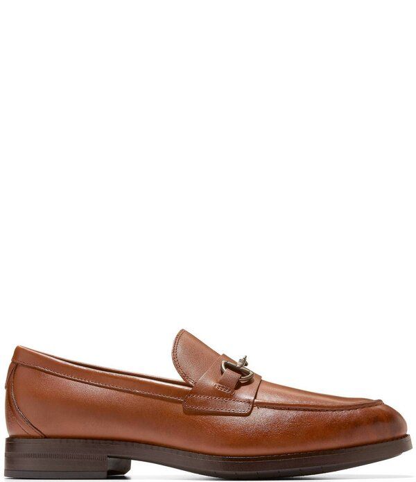 コールハーン メンズ シューズ スリッポン・ローファー レザー Cole Haan Mens Harmon Grand Wateresistant Leather Bit Buckle Loafers
