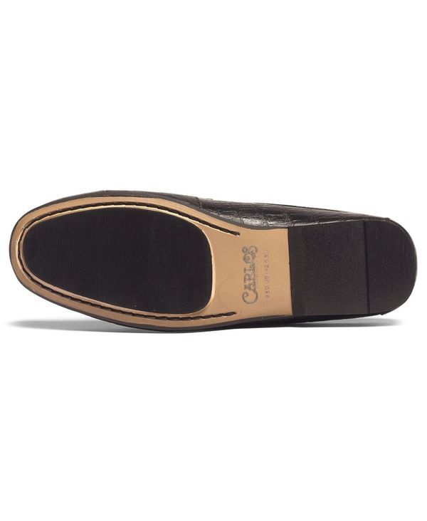 カルロスサンタナ メンズ シューズ スリッポン・ローファー Carlos by Carlos Santana Mens Cronos Mule SlipOn Shoes Black ブラック
