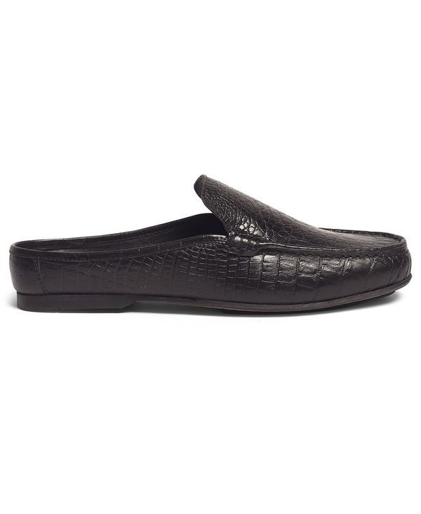 カルロスサンタナ メンズ シューズ スリッポン・ローファー Carlos by Carlos Santana Mens Cronos Mule SlipOn Shoes Black ブラック
