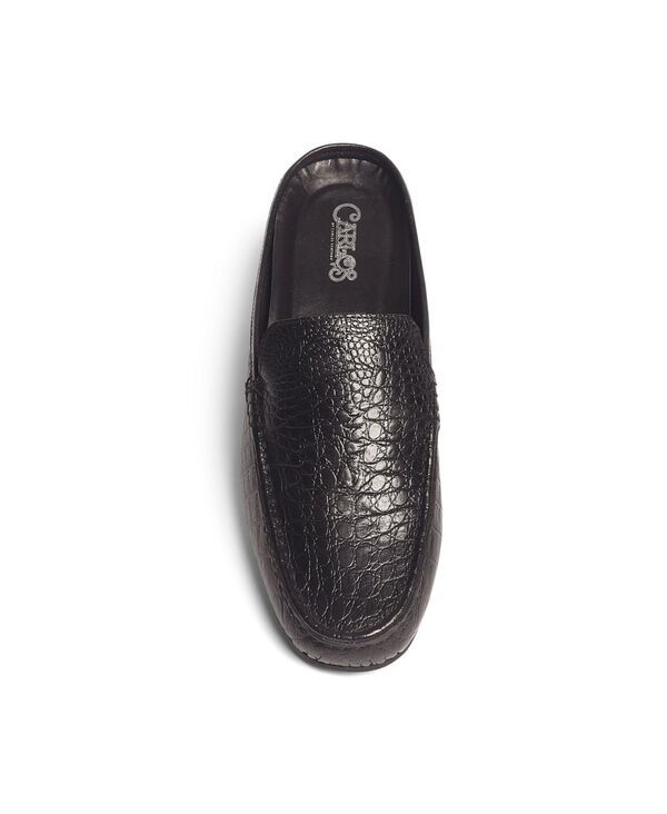 カルロスサンタナ メンズ シューズ スリッポン・ローファー Carlos by Carlos Santana Mens Cronos Mule SlipOn Shoes Black ブラック