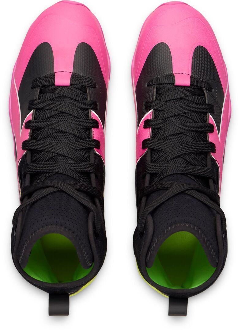 アンダーアーマー メンズ シューズ スニーカー Under Armour Spotlight Icon Highlight RM Football Cleats BlackPinkYellow ブラッ