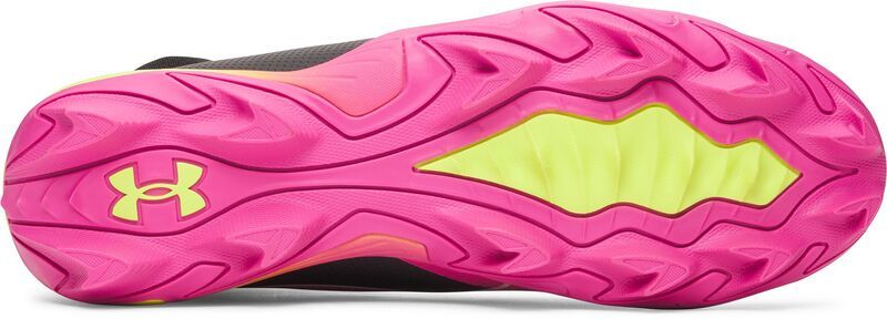 アンダーアーマー メンズ シューズ スニーカー Under Armour Spotlight Icon Highlight RM Football Cleats BlackPinkYellow ブラッ