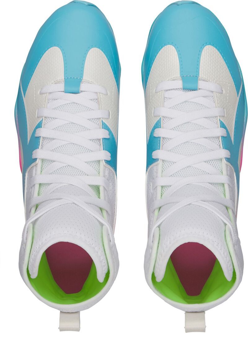 アンダーアーマー メンズ シューズ スニーカー Under Armour Spotlight Icon Highlight RM Football Cleats WhiteBluePink ホワイト