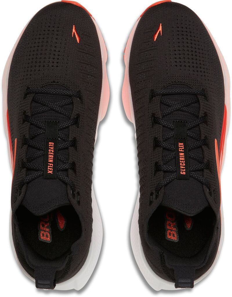 ブルックス メンズ シューズ スニーカー Brooks Mens Glycerin Flex Running Shoes BlackOrange ブラック