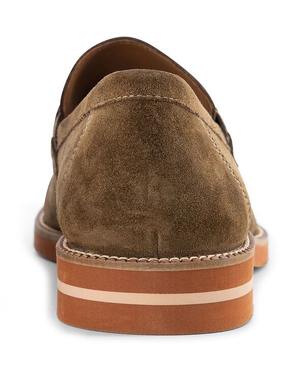 アンソニー ヴィア メンズ シューズ スリッポン・ローファー Anthony Veer Mens Brighton Penny SlipOn Loafers Brown suede ブラウン