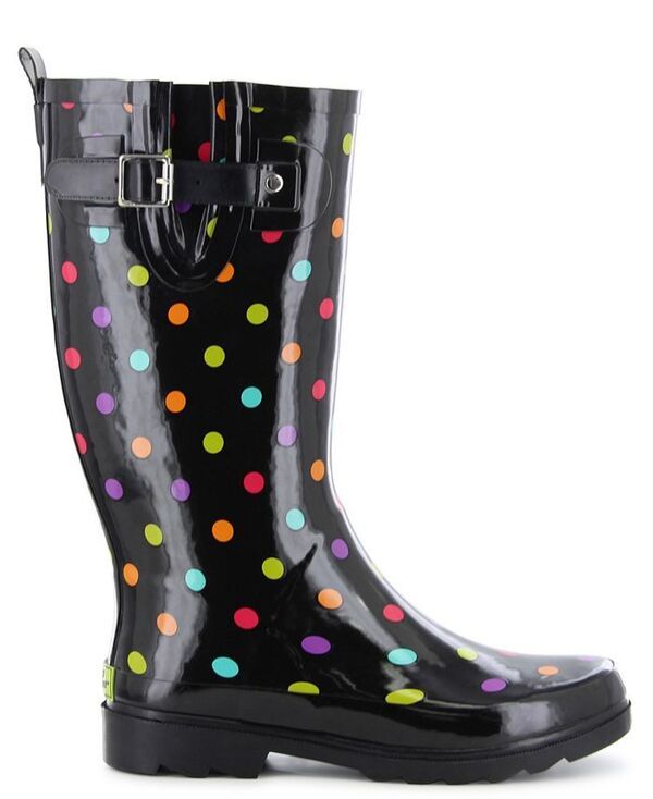 ウエスタンチーフ レディース シューズ ブーツ・レインブーツ Western Chief Womens Dot City Rain Boot Black ブラック