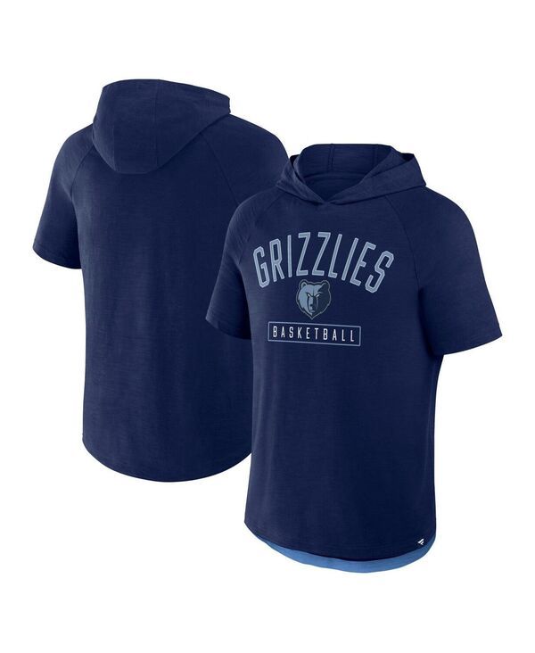 ファナティクス メンズ トップス Tシャツ パーカー Fanatics Mens Navy Memphis Grizzlies Pass Legend Raglan Hoodie TShirt Nav
