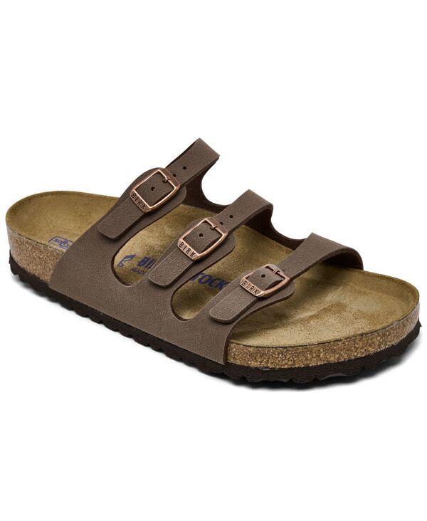 ビルケンシュトック レディース シューズ サンダル Birkenstock Womens Florida BirkoFlor Nubuck Soft Footbed Sandals from Fini