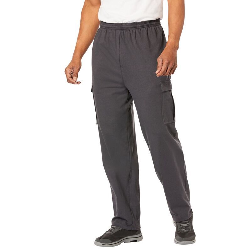 キングサイズ レディース ボトムス カジュアルパンツ スウェットパンツ トール ジャージー KingSize Mens Big Tallightweight Jersey Cargo Sweatpan