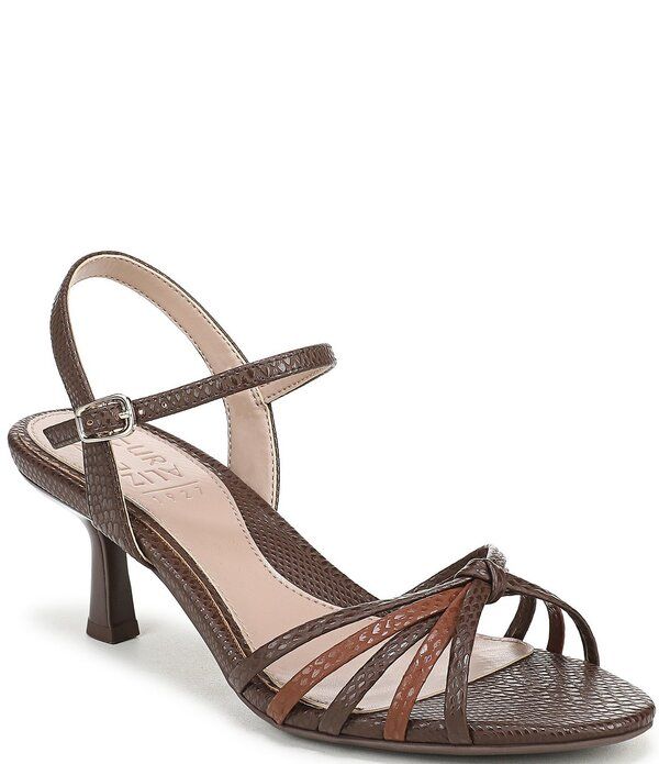 ナチュライザー レディース シューズ サンダル Naturalizer Tawny Snake Textured Strappy Knottedressandals Chocolate Caramel