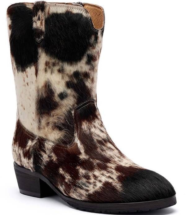 マークノーラン メンズ シューズ ブーツ・レインブーツ プリント Marc Nolan Mensawyer Cow Print Pony Hair Cowboy Boots Dark Horse
