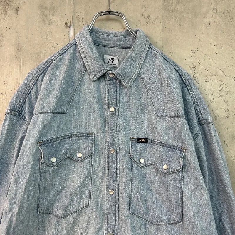 Lee リー Sサイズ 『別注』Lee101×Sonny Label SHIRTS デニムブルー