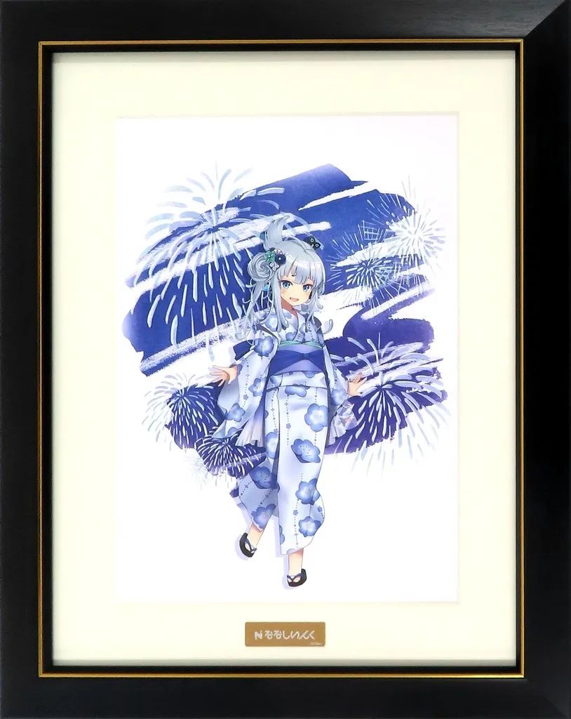 【中古】原画イラストボード 「ななし夏祭り2023」A4キャラファイングラフ 杏戸ゆげ [ななしいんく]