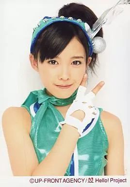 中古】生写真(ハロプロ) °C-ute/中島早貴/上半身・衣装緑・右手ピース