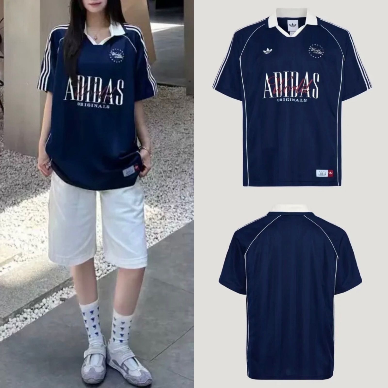 ☆ adidas ☆ ゲームシャツ ポロ 半袖 BLK POLO Shirt L