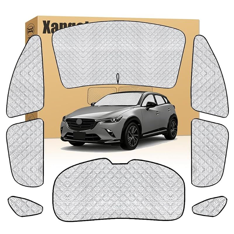 [Xangetor] CX-3 DK系 サンシェード フルセット 車用 全窓 遮光シェード カーテンマツダ 専用 CX-3 DK系 DKEFW DKEAW DK5FW DK5AW PROACTIVE Exclusive Mods 2014-2019 フロントサ