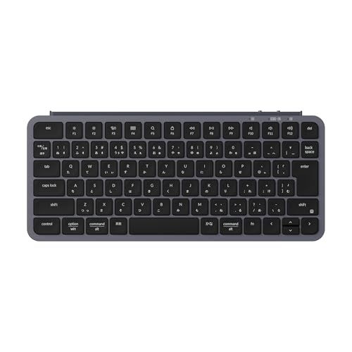 【国内正規品】Keychron B1 Pro ウルトラスリム ワイヤレスキーボード、ZMKカスタマイズ、シザースイッチ、2.4 GHz/Bluetooth 5.2/有線接続、ロングバッテリーライフ、Mac Windows Linux対応 (スペースグレー（ｍａ