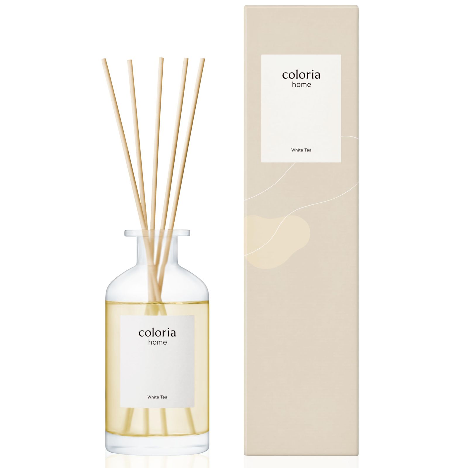 【 香り好きの約90%が納得 】爽やかなホワイトティーの香り Coloria Home ルームフレグランス 180ml 約2.5ヶ月分 リードディフューザー スティック付き 芳香剤 部屋用 カラリアホーム ホワイトティー ギフト プレゼントｍａ