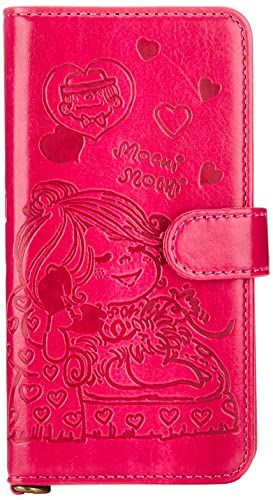 水森亜土 手帳型iPhoneケース SE[第2世代]/8/7/6S/6対応 デンワ ピンクｍａ