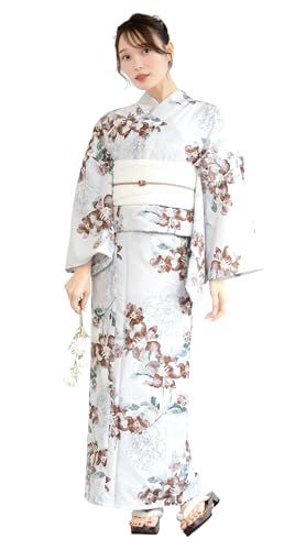 [SOUBIEN] ソウビエン 浴衣 3点 セット セパレート 新二部式浴衣 floro レディース (浴衣/兵児帯/伊達締め)★m 10a3fc18