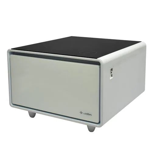 LOOZER LOOZER SMART TABLE STB65 WHITE ワイヤレス充電 1ドア冷蔵庫付テーブル 65L STB65WH