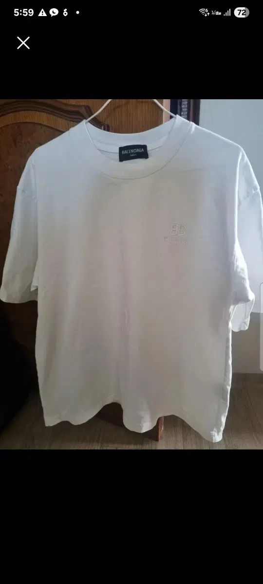 バレンシアガ BBバックプリント半袖Tシャツ M/L