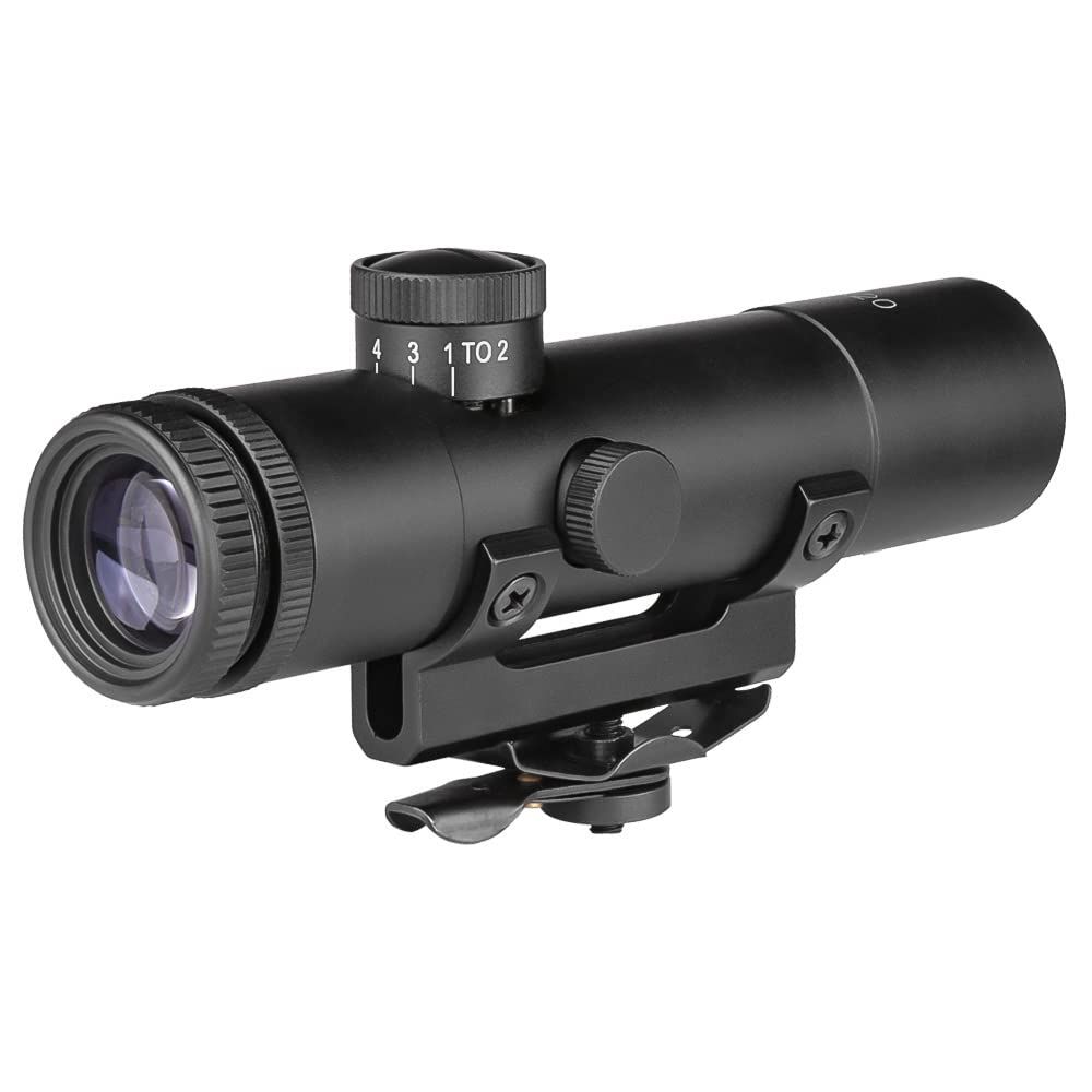 新品 SPINA OPTICS キャリングハンドル対応 ４倍固定 スコープ M16 M4 XM177 CAR-15 AR-15など