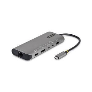 【新品・3営業日で発送】STARTECH.COM USBマルチハブ/USB-C&USB4/2画面4K/140W PD/2.5G LAN/10Gbps(174B-USB4-MULTIPORT)