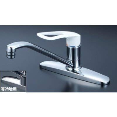 新品 KVK キッチン用シングルレバー式混合栓 ロングハンドル KM5091C2